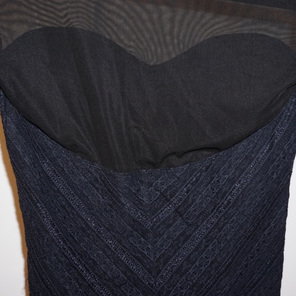 SOLDLong Sleeve Mesh Crepe Sweetheart Bodysuit Abercrombie & Fitch Size X-Small - Picture 6 of 7